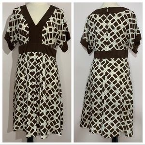 Banana Republic silk chain motif dress